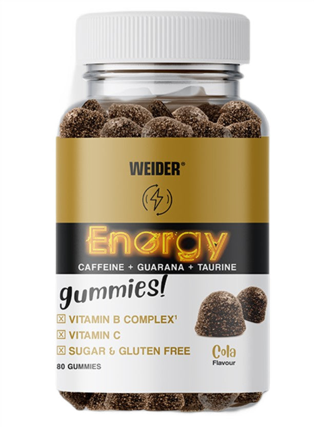 Energy Gummies, Cola - 80 gummies - Weider