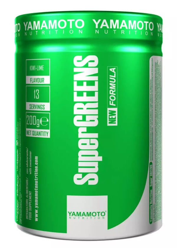 Super Greens, Kiwi-Lime - 200 grams - Yamamoto Nutrition