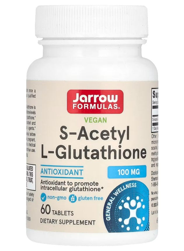 S-Acetyl L-Glutathione, 100mg - 60 tablets - Jarrow Formulas