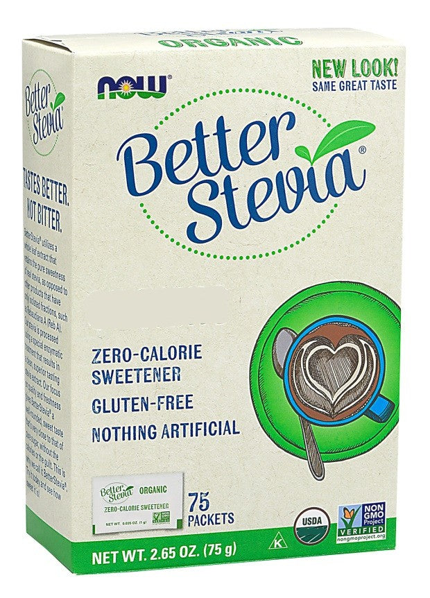 Better Stevia Packets - 75 packets - NOW Foods