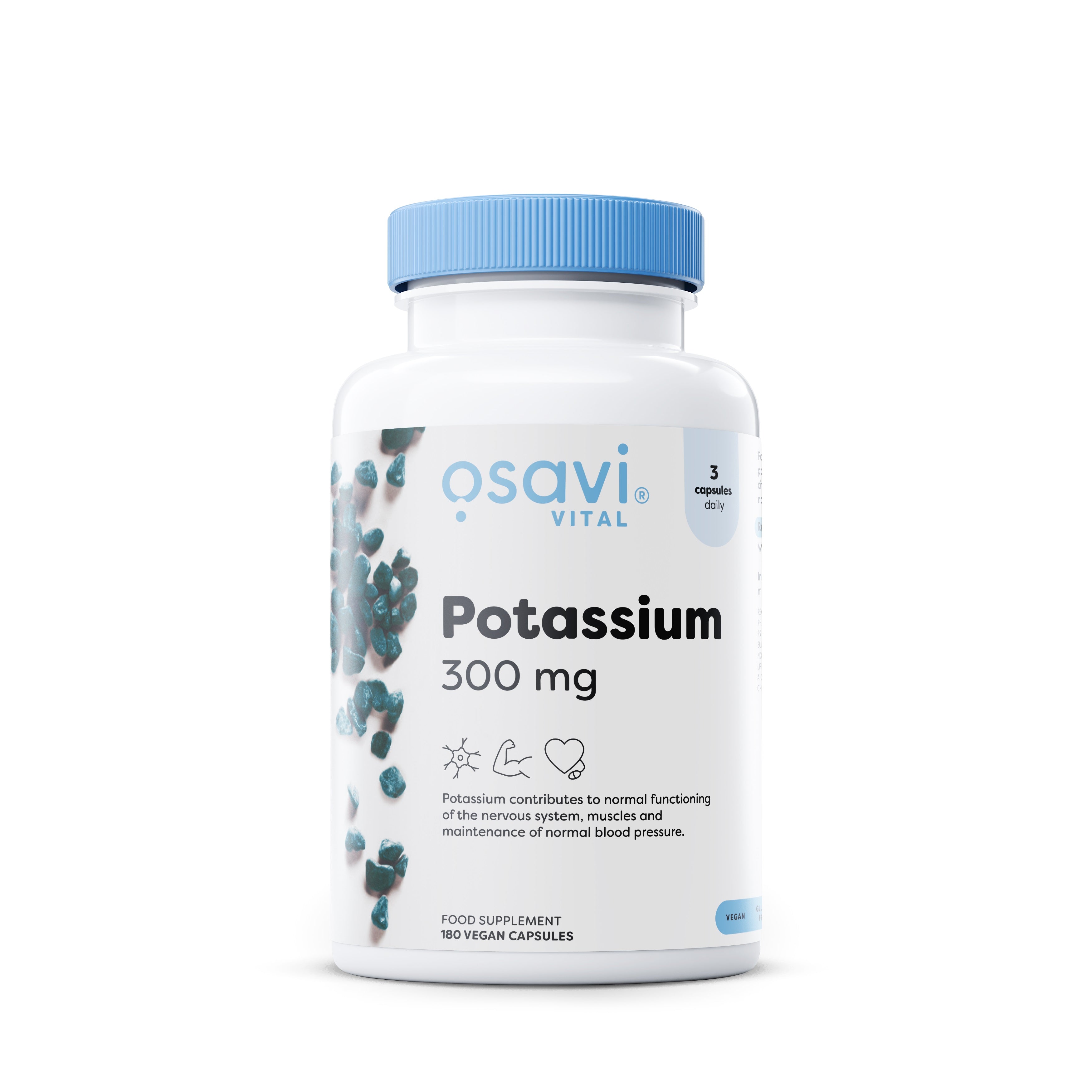 Potassium, 300mg - 180 vegan caps - Osavi