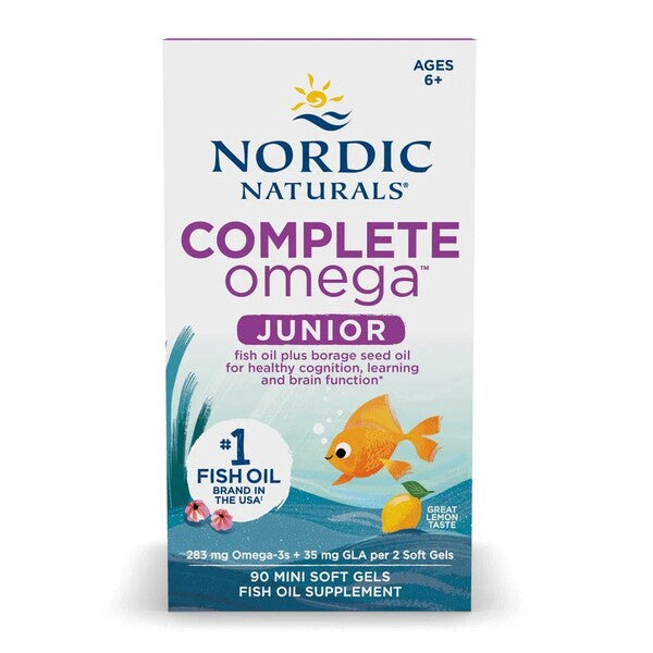 Complete Omega Junior, 283mg Lemon - 90 mini softgels - Nordic Naturals