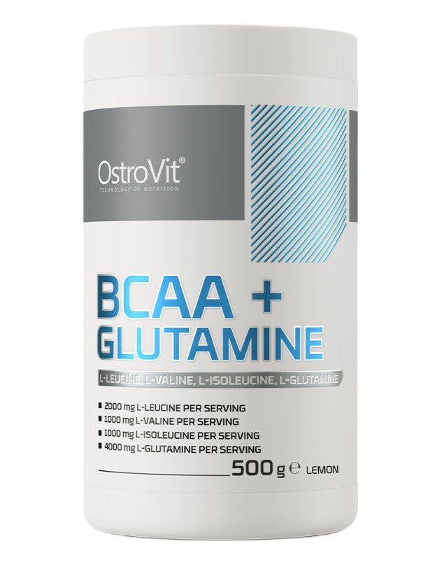 BCAA + Glutamine, Lemon - 500 grams - OstroVit