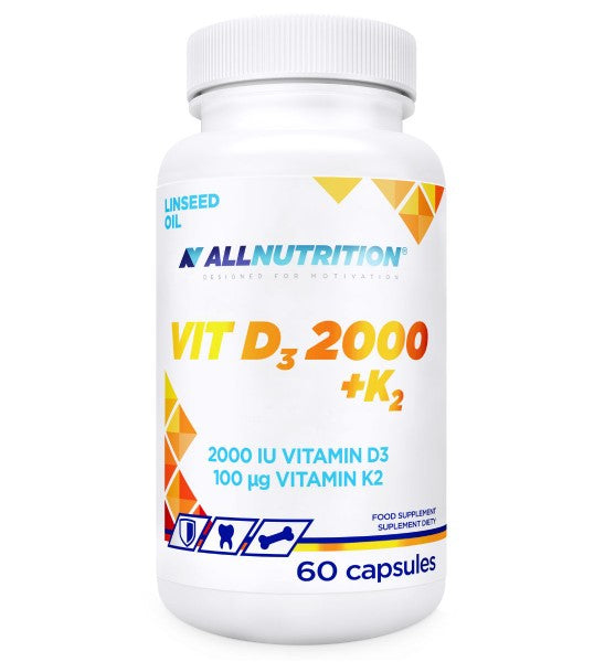 Vit D3 2000 + K2 - 60 caps - Allnutrition