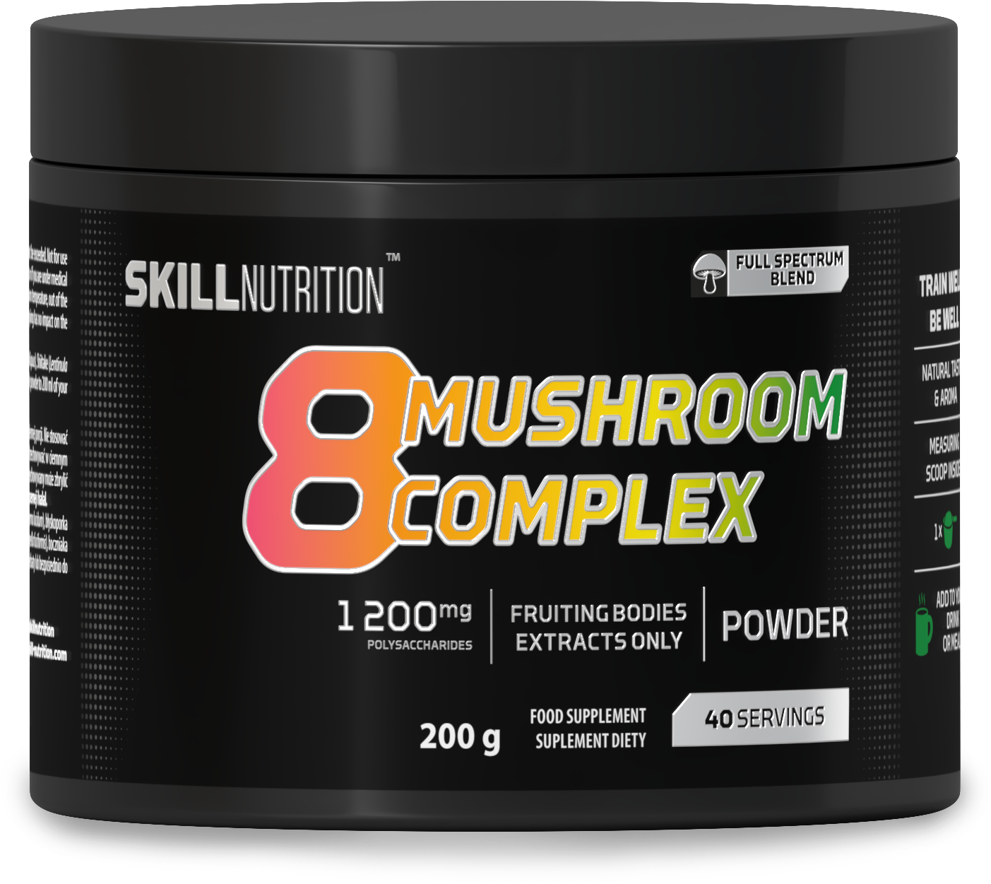 8 Mushroom Complex - 200 grams - Skill Nutrition