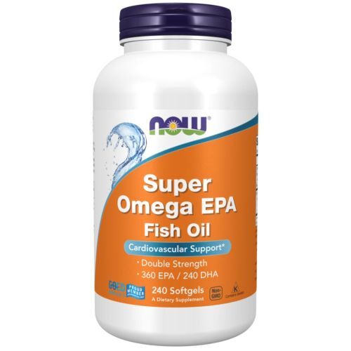 Super Omega EPA Molecularly Distilled - 240 softgels - NOW Foods