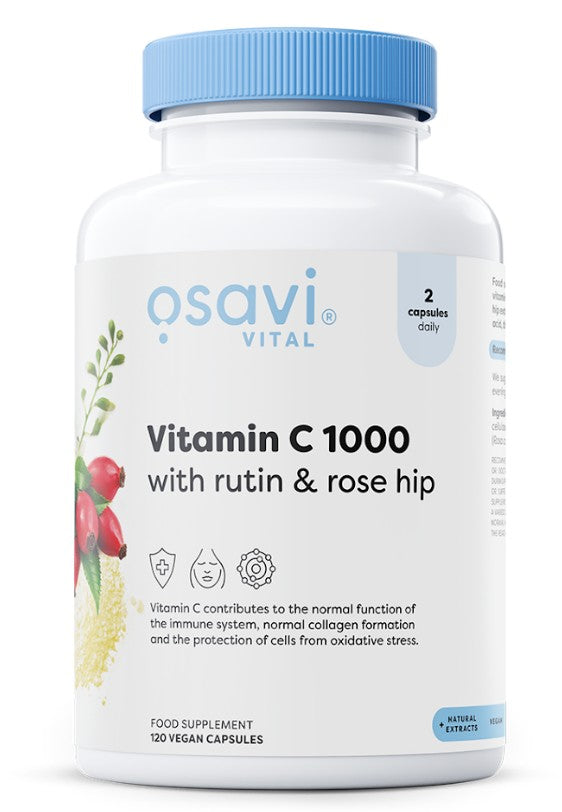 Vitamin C1000 with Rutin & Rose Hip - 120 vegan caps - Osavi