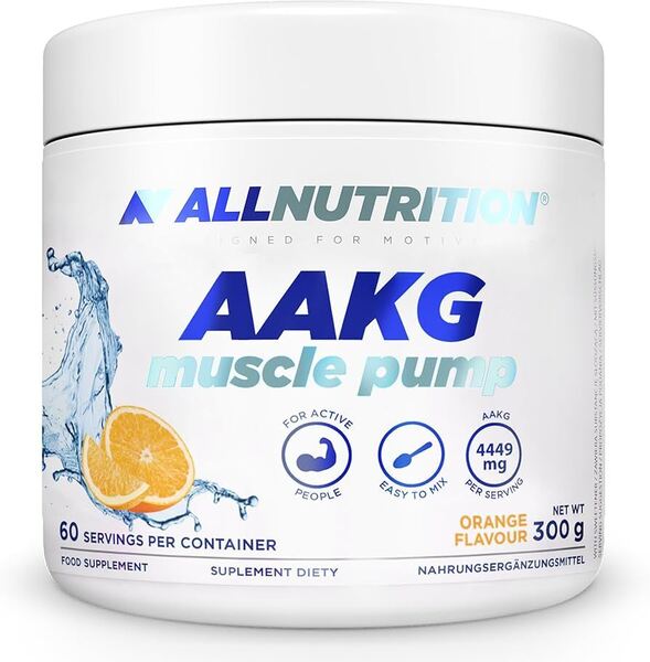 AAKG Muscle Pump, Orange - 300 grams - Allnutrition