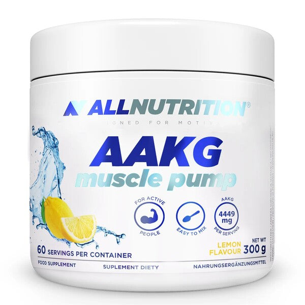 AAKG Muscle Pump, Lemon - 300 grams - Allnutrition
