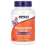 Resveratrol, 200mg - 120 vcaps - NOW Foods