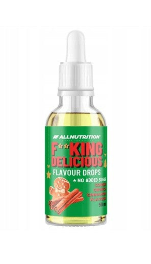 Fitking Delicious Flavour Drops, Cookie Crunch Cinnamon - 50 ml. - Allnutrition