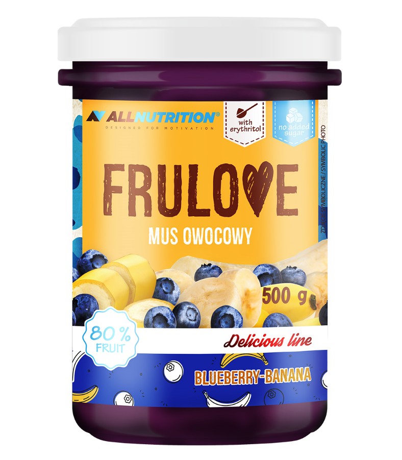 Frulove Mousse, Blueberry-Banana - 500 grams - Allnutrition