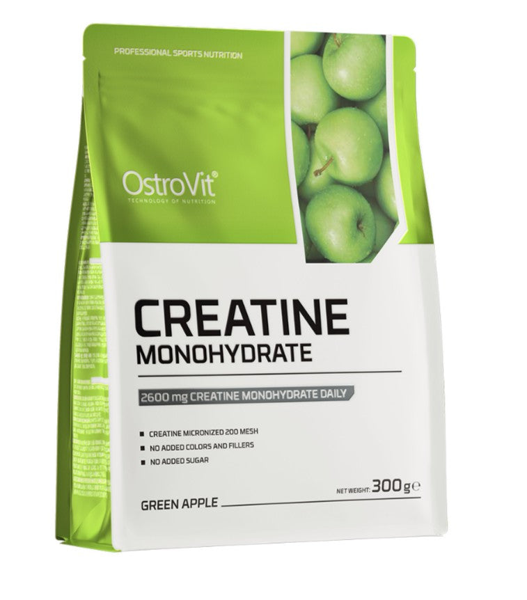 Creatine Monohydrate, Green Apple - 300 grams - OstroVit