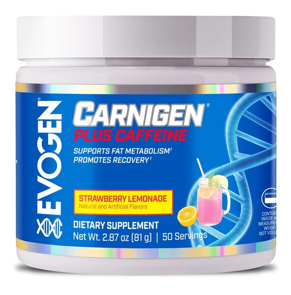 Carnigen Plus Caffeine, Strawberry Lemonade - 81 grams - Evogen