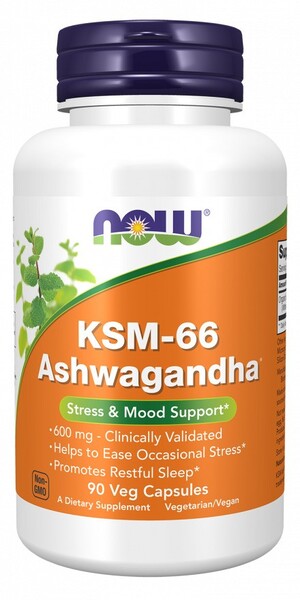 KSM-66 Ashwagandha - 90 vcaps - NOW Foods