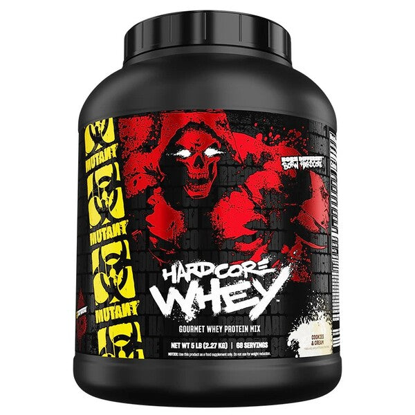 Hardcore Whey, Cookies & Cream - 2270 grams - Mutant