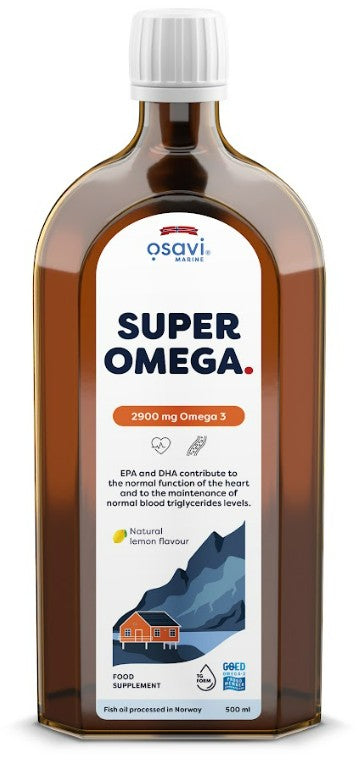 Super Omega, 2900mg Omega 3 (Lemon) - 500 ml. - Osavi
