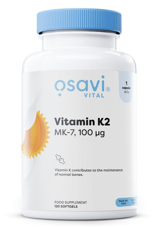 Vitamin K2 MK-7, 100mcg - 120 softgels - Osavi