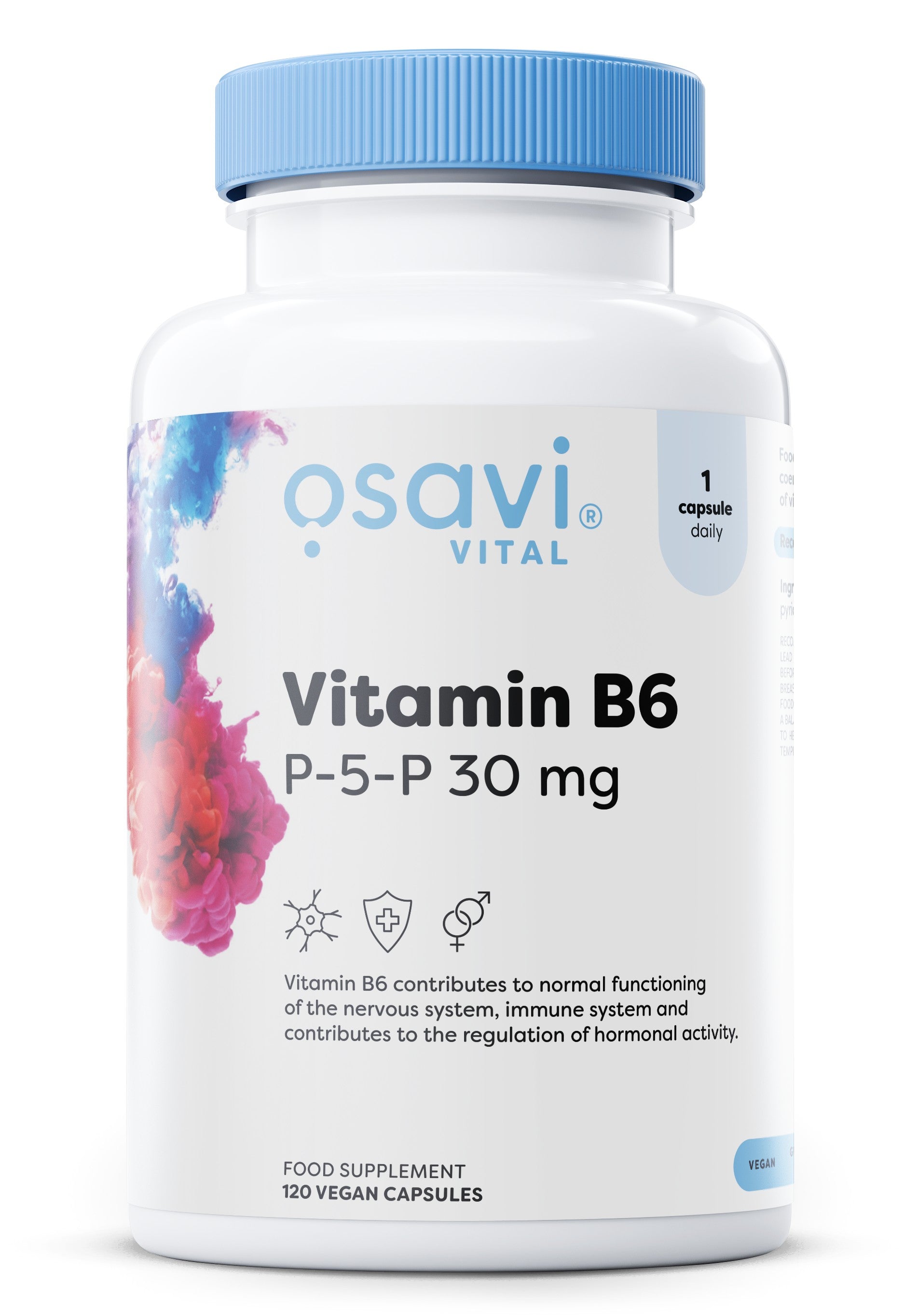Vitamin B6 - P-5-P, 30mg - 120 vegan caps - Osavi