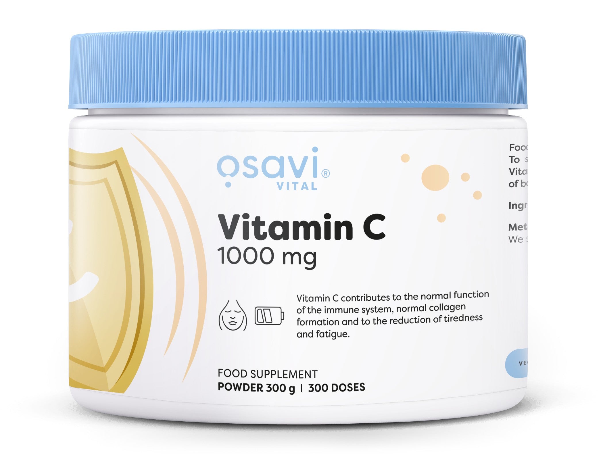 Vitamin C Powder, 1000mg - 300 grams - Osavi