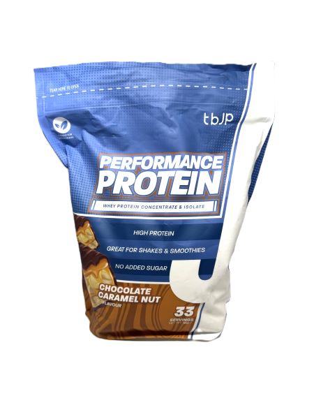 Performance Protein, Chocolate Caramel Nut - 1000 grams - Trained by JP