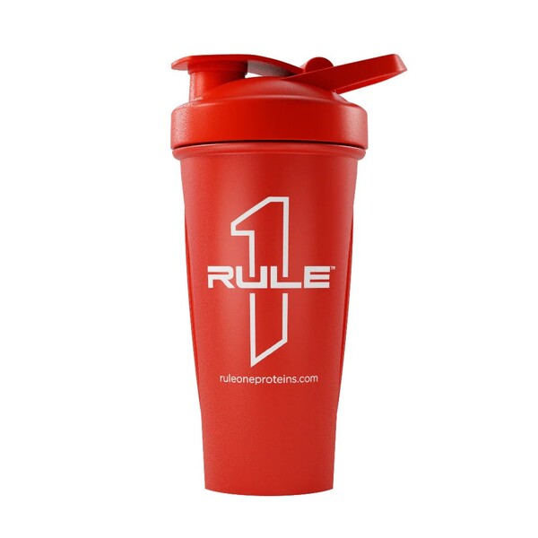 R1 Outlined Logo Shaker Cup, Red - 600 ml. - Rule One