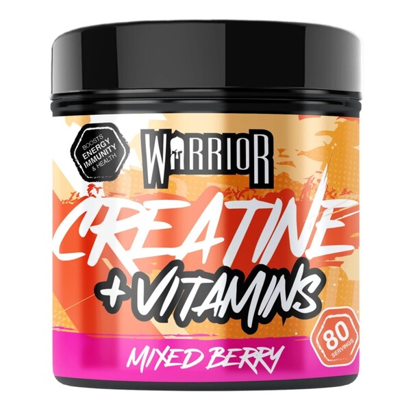 Creatine + Vitamins, Mixed Berry - 360 grams - Warrior