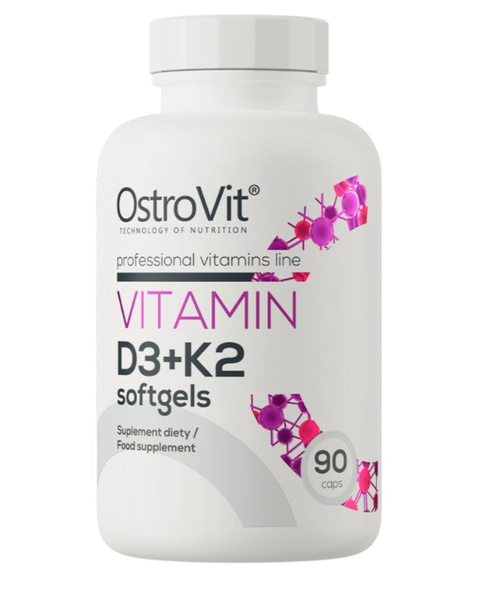 Vitamin D3 + K2 - 90 softgels - OstroVit