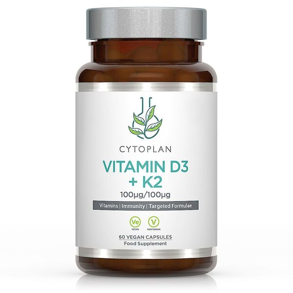 Vitamin D3 + K2 - 60 vcaps - Cytoplan