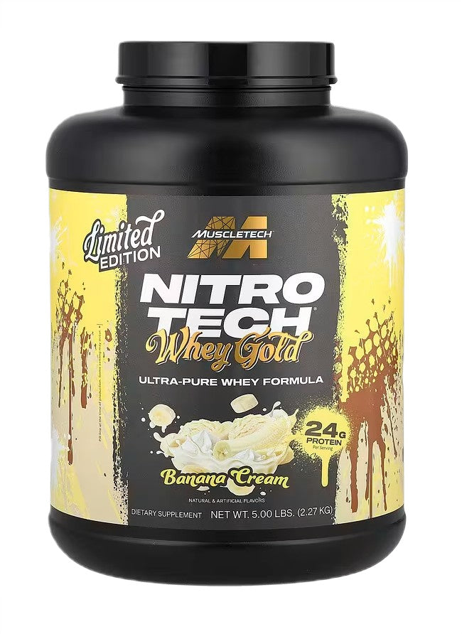 Nitro-Tech Whey Gold, Banana Cream - 2270 grams - MuscleTech