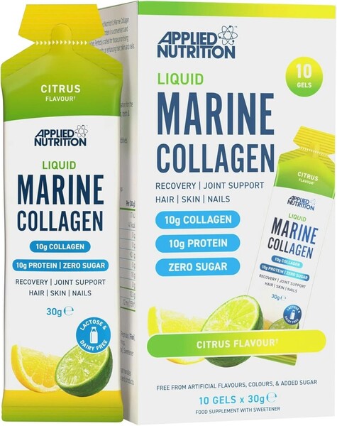 Liquid Marine Collagen, Citrus - 10 x 30g - Applied Nutrition