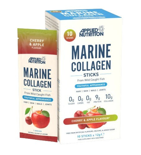 Marine Collagen Sticks, Cherry & Apple - 10 x 12g - Applied Nutrition