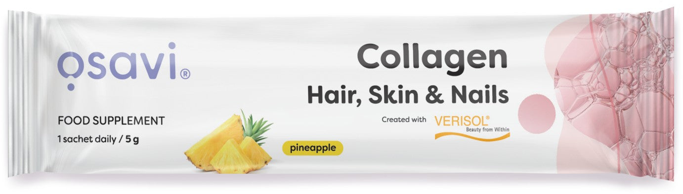 Collagen Peptides (Hair, Skin & Nails), Pineapple - 5 grams (1 serving) - Osavi