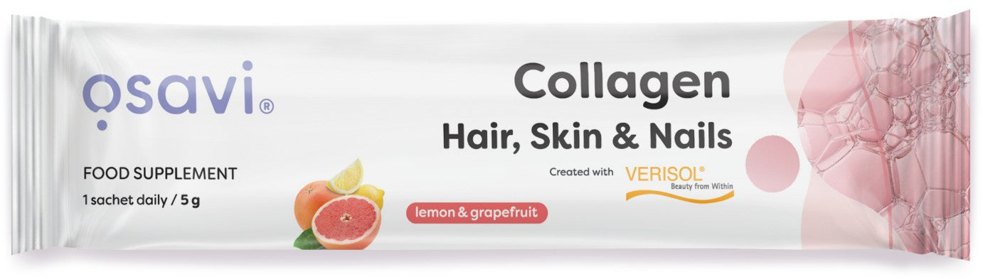 Collagen Peptides (Hair, Skin & Nails), Lemon & Grapefruit - 5 grams (1 serving) - Osavi