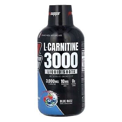 L-Carnitine 3000, Blue Razz - 473 ml. - ProSupps