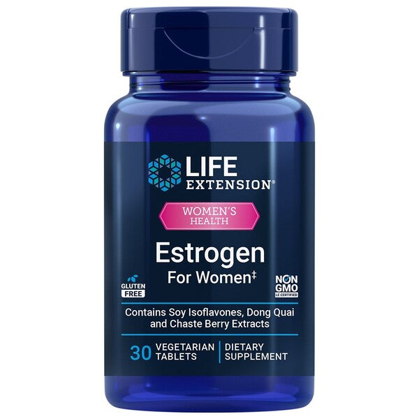 Estrogen For Women - 30 vegetarian tabs - Life Extension