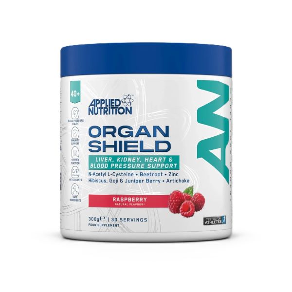 Agewell 40+ Organ Shield, Raspberry - 300 grams - Applied Nutrition