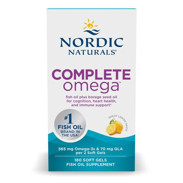 Complete Omega, 565mg Lemon - 180 softgels - Nordic Naturals