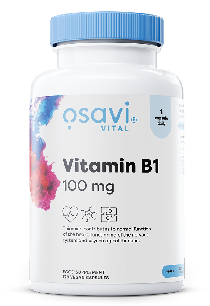 Vitamin B1, 100mg - 120 vegan caps - Osavi