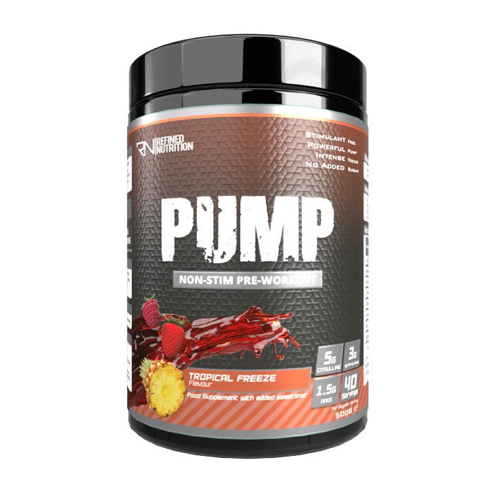 Pump Non-Stim, Tropical Freeze - 500 grams - Refined Nutrition
