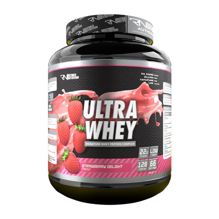 Ultra Whey, Strawberry Delight - 2000 grams - Refined Nutrition
