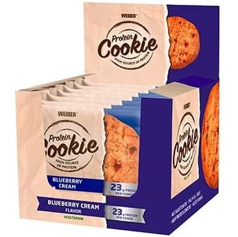 Protein Cookie, Blueberry Cream - 12 x 90g - Weider