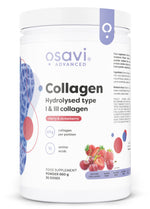 Collagen Hydrolysed Type I & III, Cherry & Strawberry - 660 grams - Osavi