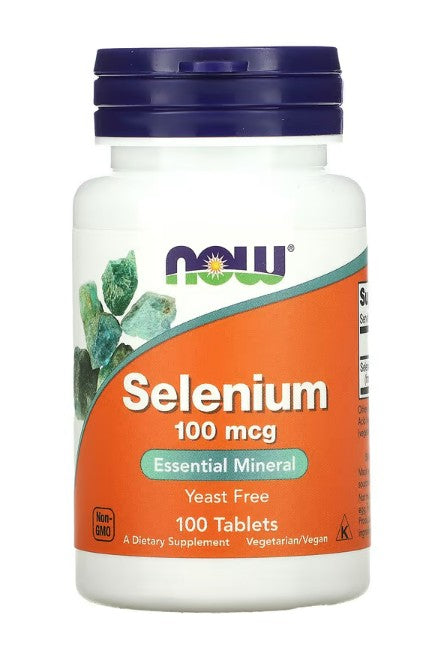 Selenium, 100mcg - 100 tablets - NOW Foods