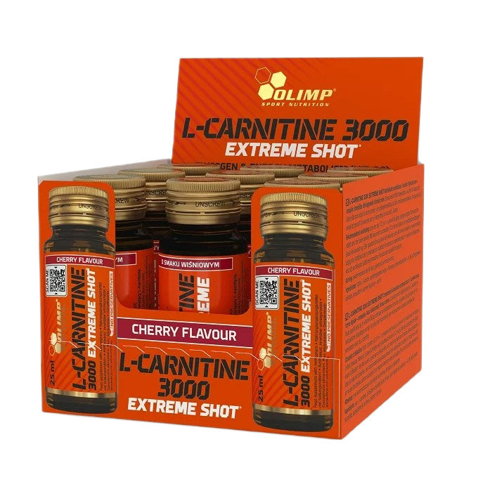 L-Carnitine 3000 Extreme Shot, Cherry - 9 x 25 ml. - Olimp Nutrition