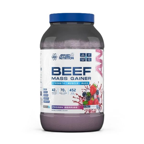 Beef Mass Gainer, Frozen Berries - 3130 grams - Applied Nutrition