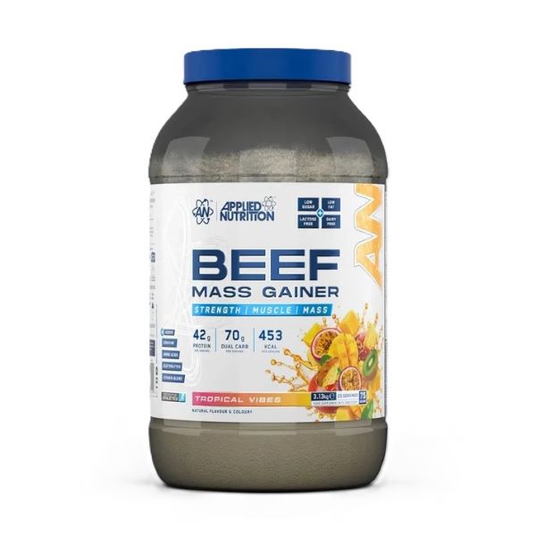 Beef Mass Gainer, Tropical Vibes - 3130 grams - Applied Nutrition