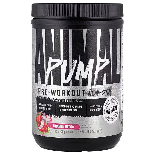 Pump Pre-Workout Non-Stim, Dragon Berry - 440 grams - Animal