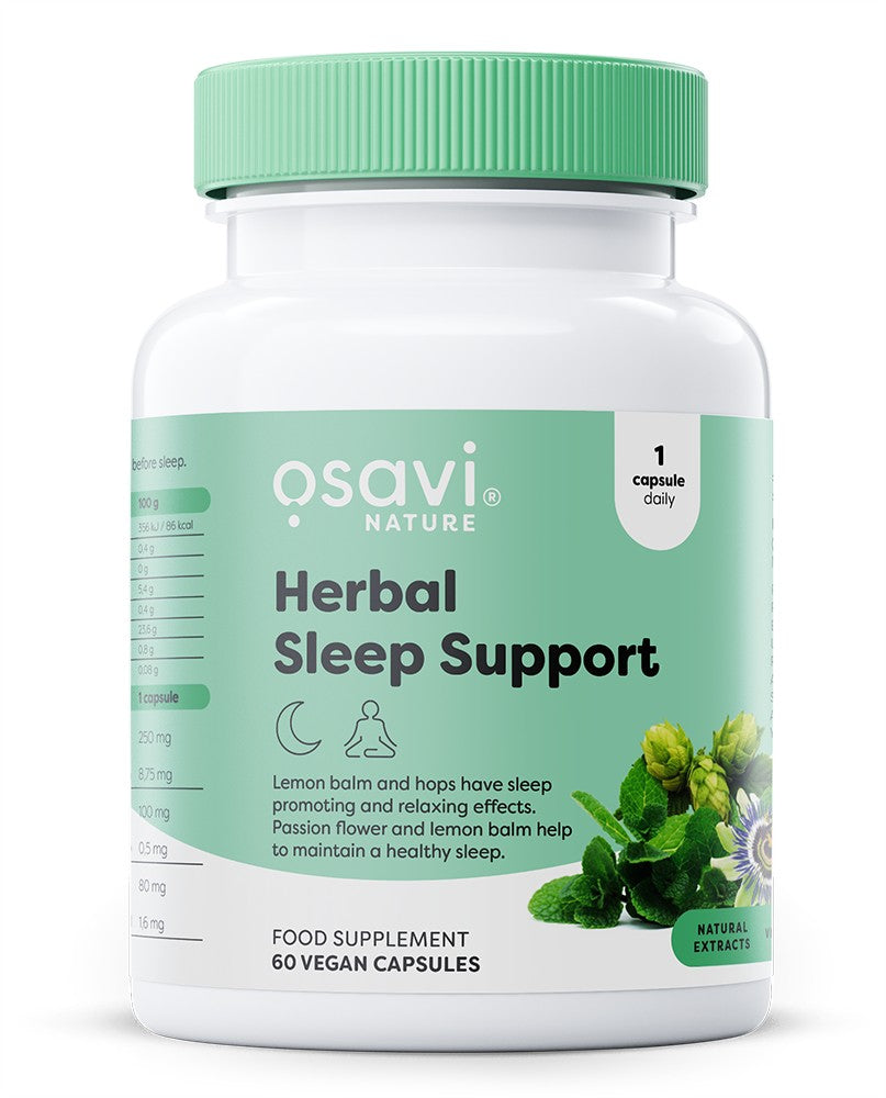 Herbal Sleep Support (Melatonin Free) - 60 vegan caps - Osavi