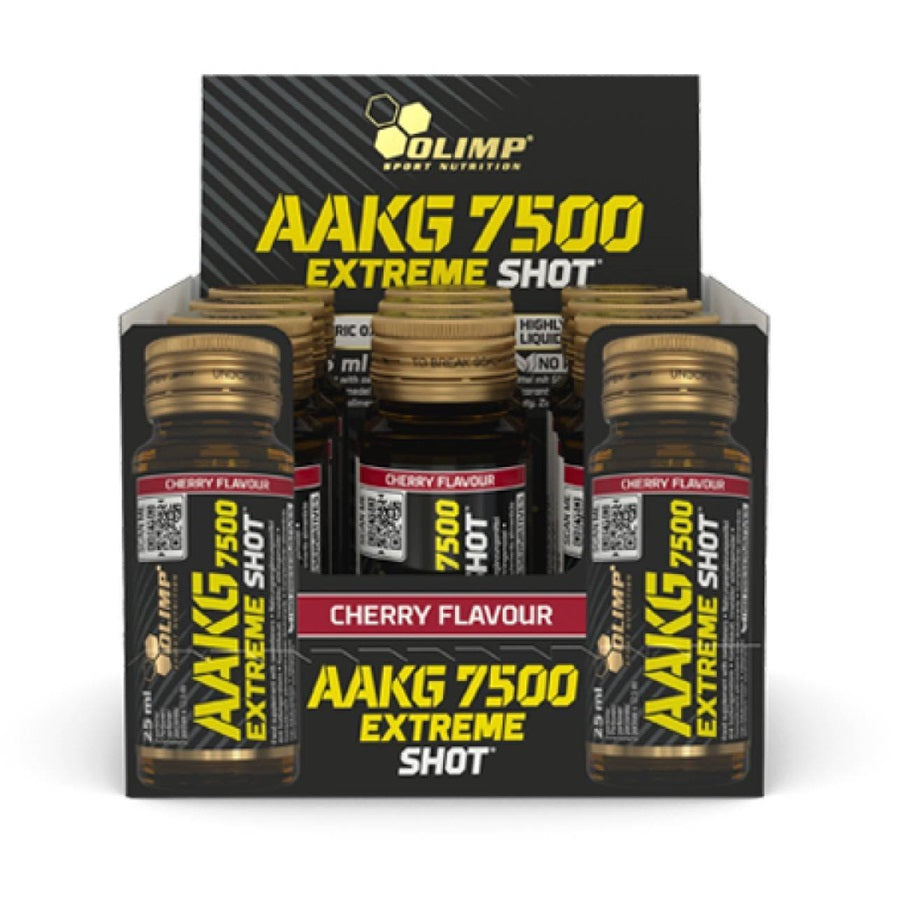 AAKG 7500 Extreme Shot, Cherry - 9 x 25 ml. - Olimp Nutrition